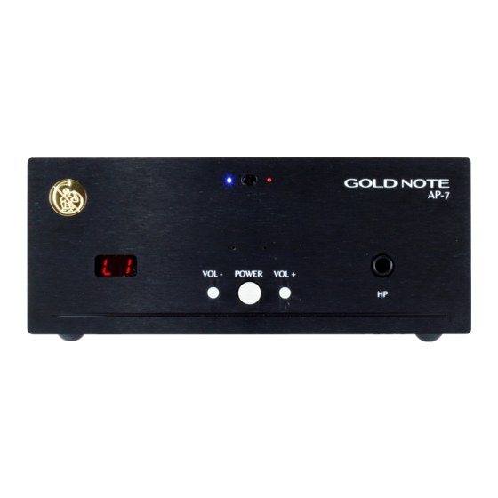 Gold Note AP-7 Owner's Manual