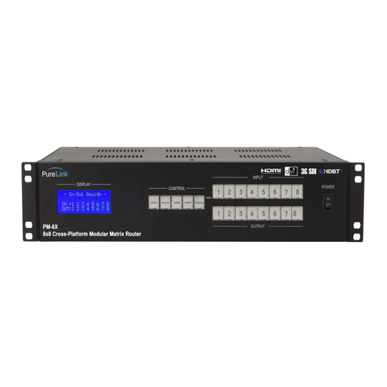 PureLink PM-8X Owner's Manual
