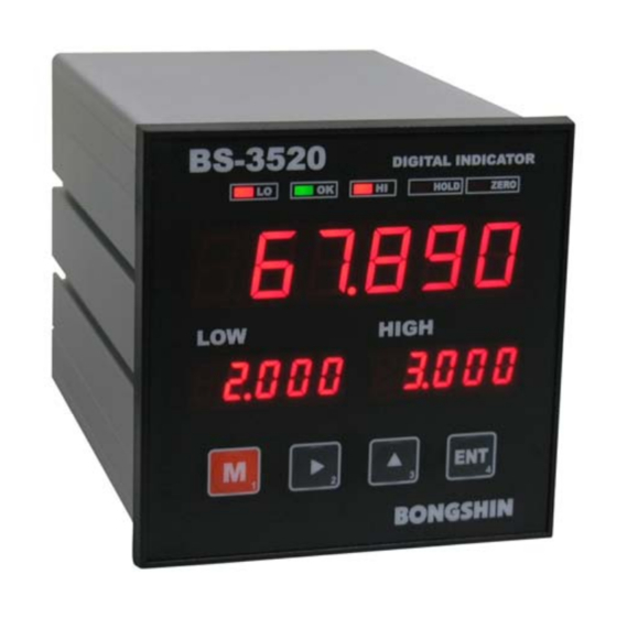Bongshin BS-3520 Instruction Manual
