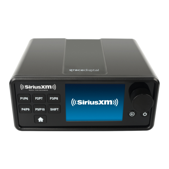 Sirius XM RAdio Music For Business Quick Start Manual