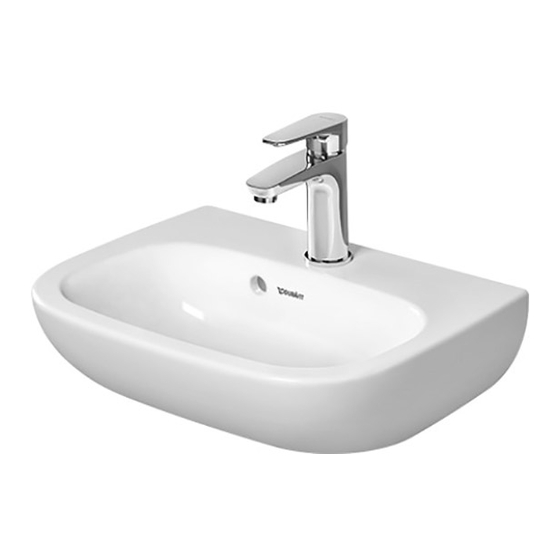 DURAVIT D-Code Mounting Instructions