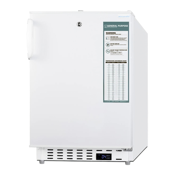 Accucold BREF44 User Manual