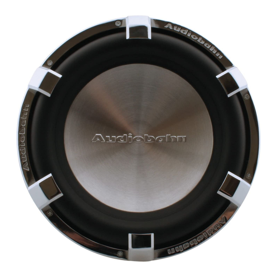 AudioBahn ALUM10Q Operating Instructions Manual