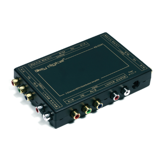 Key Digital KD-CDA3 Operating Instructions Manual