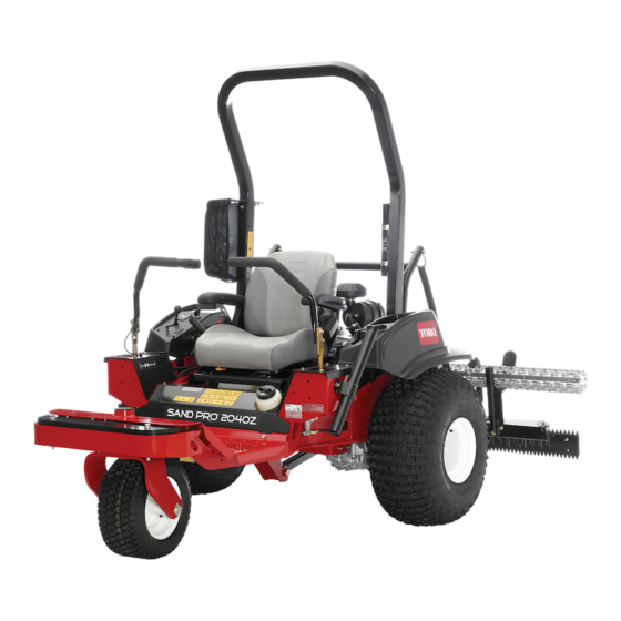 Toro Sand Pro 2040Z Operator's Manual