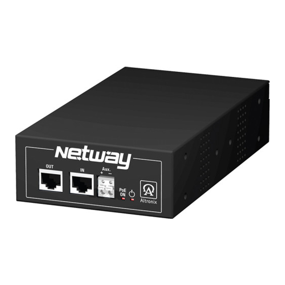 Altronix NetWay1BT Installation Manual