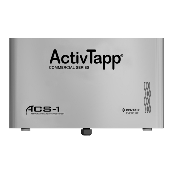 Pentair EVERPURE ActivTapp ACS-1 Installation And Operation Manual