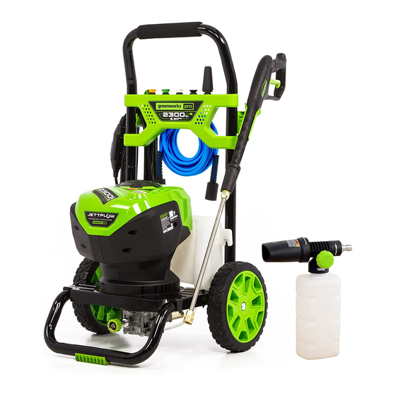 GreenWorks Pro GPW 2300 Quick Start Manual