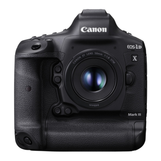 Canon EOS-1 DX Mark III Manuals