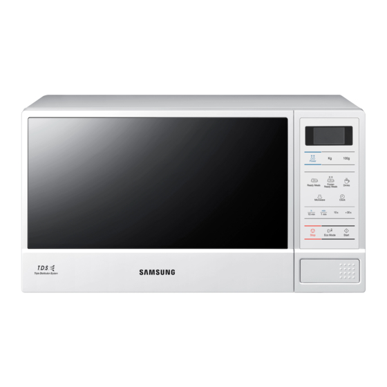 Samsung ME83D Owner's Instructions And Cooking Manual