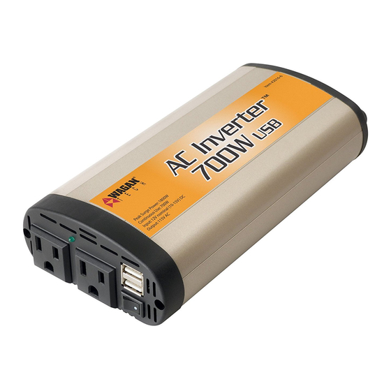 Wagan AC Inverter 700W USB User Manual