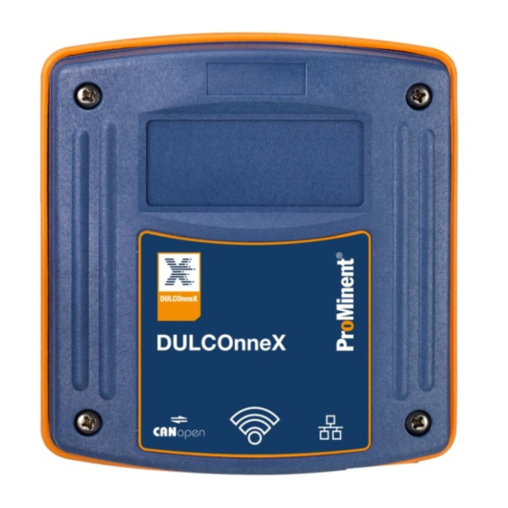 ProMinent DULCOMETER DULCOnneX Quick Start