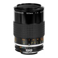 Nikon AI Micro-Nikkor 105mm f/4 Instruction Manual