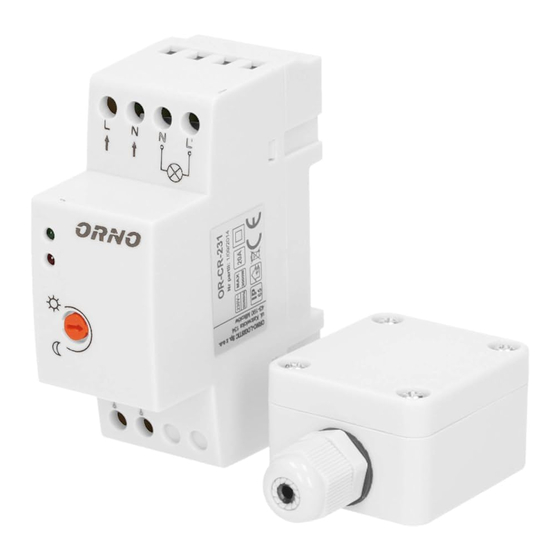 Orno OR-CR-231 Quick Start Manual