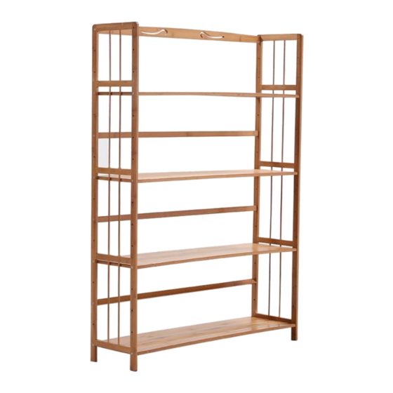 LIVING AND HOME BAMBOO BOOKCASE User Manual