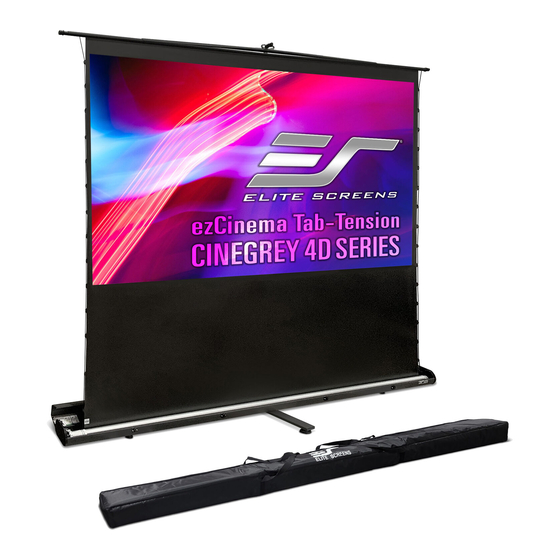 Elite Screens ezCinema Tab-Tension CineGrey 4D Series User Manual
