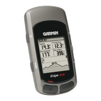 Garmin Edge 305CAD - Cycle GPS Receiver Owner's Manual