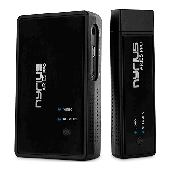 Nyrius Aries Pro NPCS550 User Manual