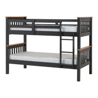 Seconique OAK EFFECT NEPTUNE 3' BUNK BED Assembly Instructions Manual