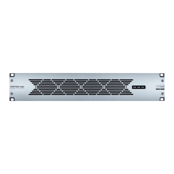 Solid State Logic SSL SDI User Manual
