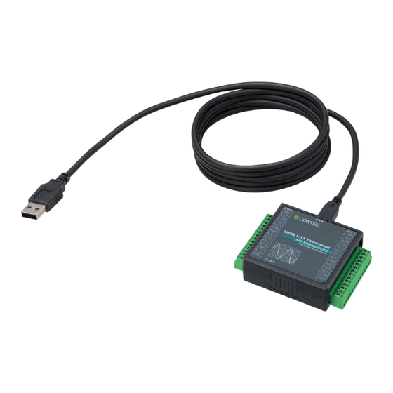 Contec AIO-160802GY-USB Quick Start Manual