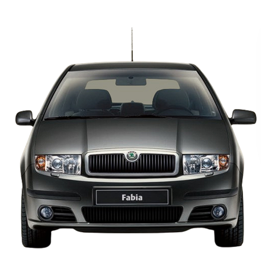 Skoda Fabia 2005 Owner's Manual