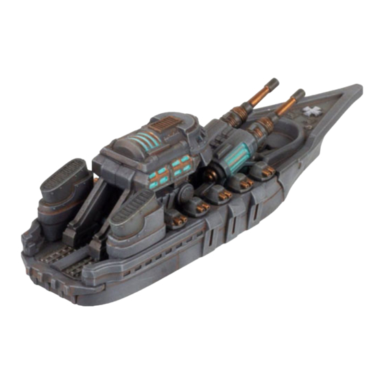 WARCRADLE STUDIOS DYSTOPIAN WARS KONIG BATTLEFLEET Assembly Instructions Manual