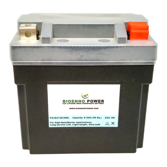 Bioenno Power BLP-06150ML User Manual