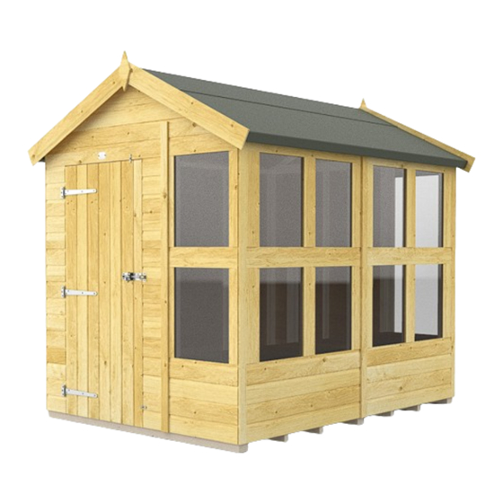 total sheds Apex Potting Shed Assembly Manual