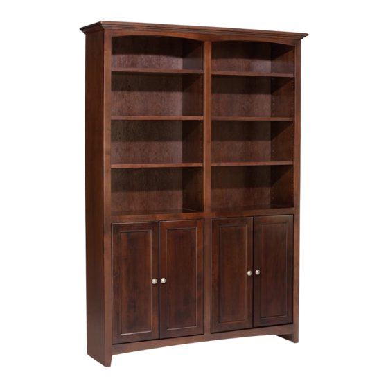 Whittier Wood Furniture McKenzie Alder 1555AEGACa Assembly Instructions