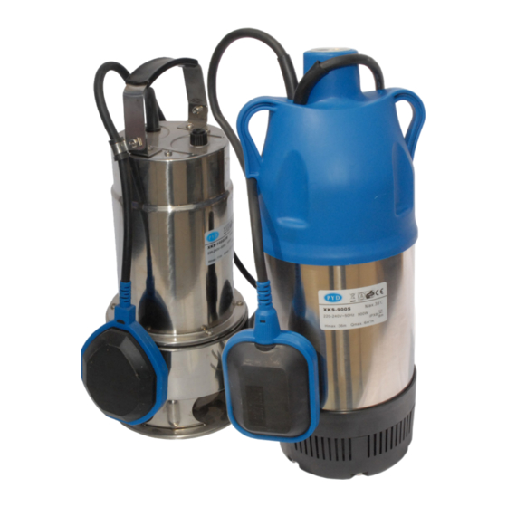 PYD Electrobombas XKS 900 Series Operating And Maintenance Manual