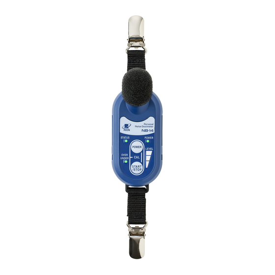 Rion NB-14 Instruction Manual