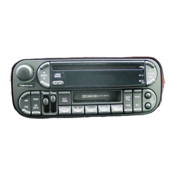 Discount Car Stereo A2D-CHRY98 Quick Start Installation Manual