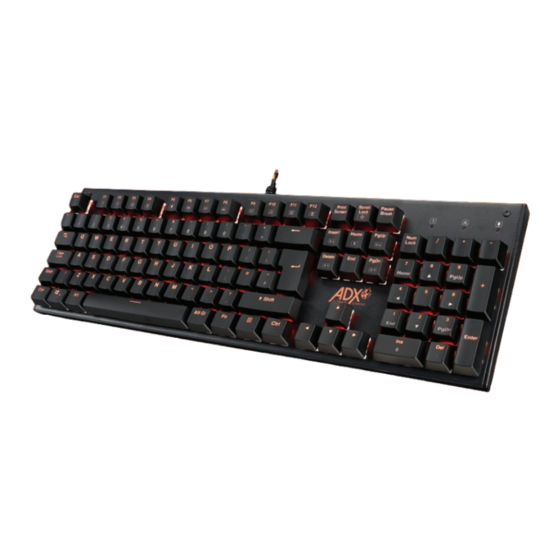 ADX FIREFIGHT H02 Gaming Keyboard Manuals