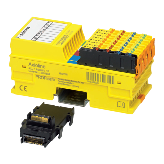 Phoenix Contact UM EN AXL F PSDI8/4 1F User Manual