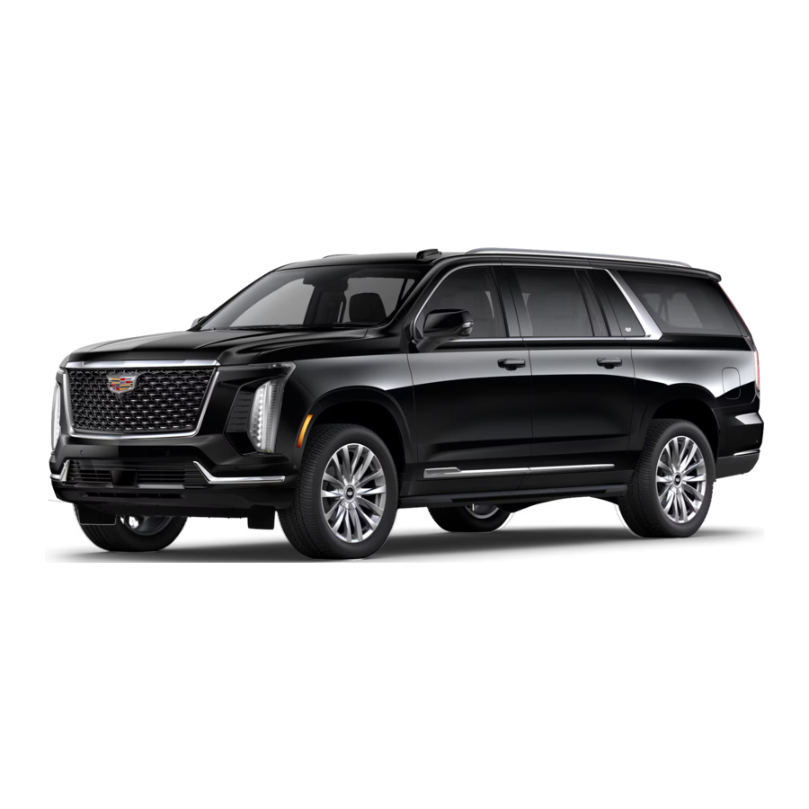 Cadillac ESCALADE 2025 Manual