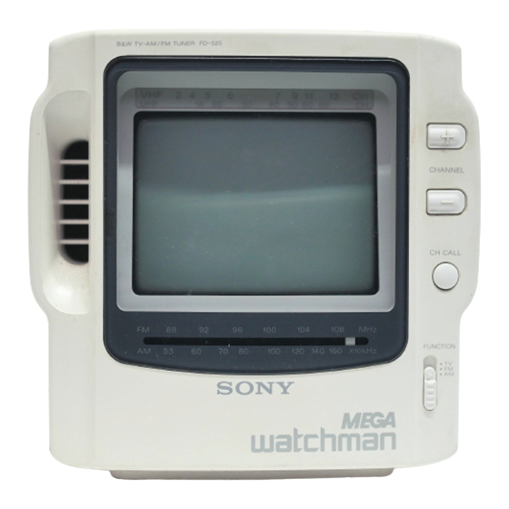 Sony FD-525 Service Manual