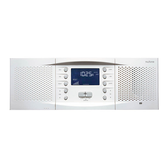 NuTone Nm100WH Installation Manual
