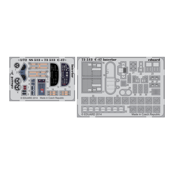 Eduard C-47 interior S.A. Manual