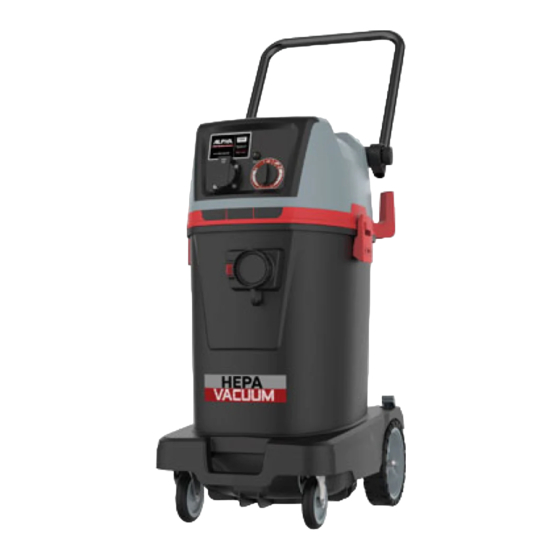 Alpha Professional Tools HEPA1035 Instruction Manual