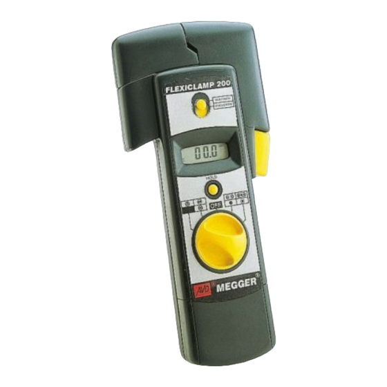 AVO MEGGER FlexiClamp 200 User Manual
