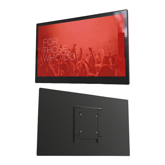INSTORE SCREEN inTOUCH 156 Getting Started Manual