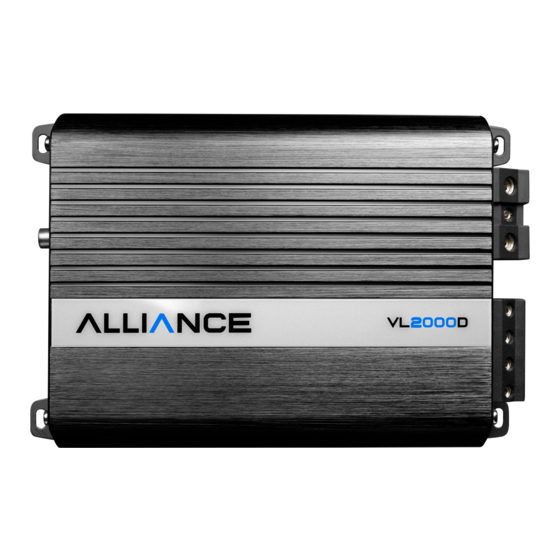 ALLIANCE VL2000D Manual