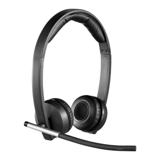 Logitech Mono H820e Setup Manual