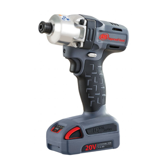 Ingersoll-Rand IQ V20 Cordless Impactool W5000 Series User Manual