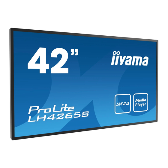 Iiyama ProLire LH4265S-B1 User Manual
