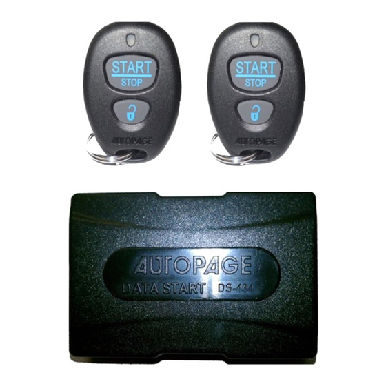 Autopage DS-434 Quick Start Installation Manual