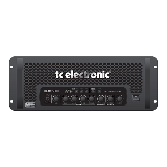 TC Electronic Blacksmith User Manual