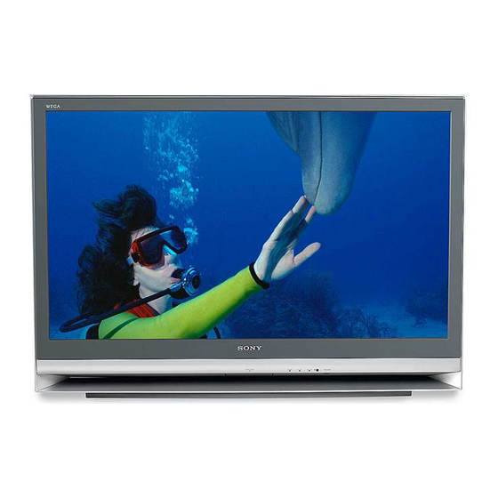 Sony KDF-46E2010 Service Manual