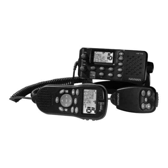 Navman VHF 7110 Quick Start Manual